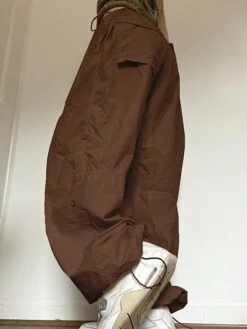 Women‘s Cargo Parachute pants Trousers Baggy Full Length Cotton Blend Side Pockets Baggy Micro-elastic Mid Waist Fashion Casual Weekend Black Brown S M Summer Spring &Fall 18 Women‘s Cargo Parachute pants Trousers Baggy Full Length Cotton Blend Side Pockets Baggy Micro-elastic Mid Waist Fashion Casual Weekend Black Brown S M Summer Spring &Fall -LIGHTINTHEBOX Shop qyrrvf1657907274333