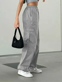 Women's Cargo Pants Pants Trousers Full Length Fashion Streetwear Street Daily Khaki Grey S M Fall Winter -LIGHTINTHEBOX Shop rbpdtb1694149798073