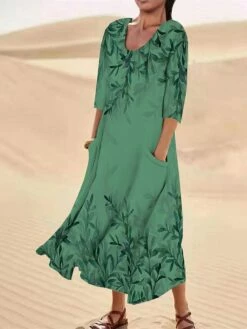 Women's Casual Dress Cotton Linen Dress Midi Dress Polyester Fashion Casual Daily Outdoor Daily Vacation Crew Neck Pocket Print Half Sleeve Summer Spring Fall 2023 Loose Fit ArmyGreen White Red Leaf 13 Women's Casual Dress Cotton Linen Dress Midi Dress Polyester Fashion Casual Daily Outdoor Daily Vacation Crew Neck Pocket Print Half Sleeve Summer Spring Fall 2023 Loose Fit ArmyGreen White Red Leaf -LIGHTINTHEBOX Shop rcbwqy1690365372249