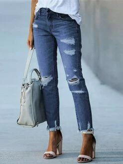 Women‘s Low Rise Jeans Skinny Pants Trousers Full Length Denim Ripped Micro-elastic Mid Waist Fashion Streetwear Street Daily Black Dark Navy S M Fall Winter 34 Women‘s Low Rise Jeans Skinny Pants Trousers Full Length Denim Ripped Micro-elastic Mid Waist Fashion Streetwear Street Daily Black Dark Navy S M Fall Winter -LIGHTINTHEBOX Shop rcejwb1693811784149