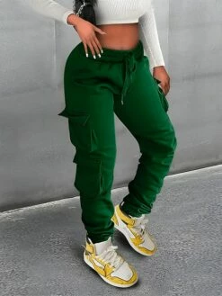 Women's Cargo Pants Sweatpants Chinos Full Length Micro-elastic High Waist Fashion Streetwear Street Daily Black Green S M Fall Winter 9 Women's Cargo Pants Sweatpants Chinos Full Length Micro-elastic High Waist Fashion Streetwear Street Daily Black Green S M Fall Winter -LIGHTINTHEBOX Shop rchvmb1692927242234