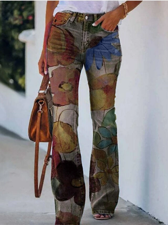 Women's Slacks Long Casual Casual Claret Amethyst L XL Spring, Fall, Winter, Summer 17 Women's Slacks Long Casual Casual Claret Amethyst L XL Spring, Fall, Winter, Summer - Image 15