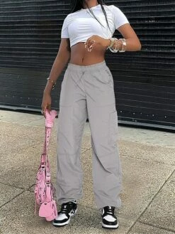 Women's Sweatpants Chinos Pants Trousers Full Length Fashion Streetwear Street Daily Gray Green Grey S M Fall Winter -LIGHTINTHEBOX Shop rfjwit1693295365653