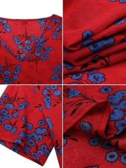 Women's Casual Dress Swing Dress Green Red Gray Short Sleeve Floral Print Spring Summer V Neck Hot Loose Fit S M L XL XXL 3XL 4XL 5XL 13 Women's Casual Dress Swing Dress Green Red Gray Short Sleeve Floral Print Spring Summer V Neck Hot Loose Fit S M L XL XXL 3XL 4XL 5XL -LIGHTINTHEBOX Shop rgnx1597300257184