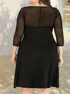 Women's Plus Size Curve Casual Dress Winter Dress Sheath Dress Plain Midi Dress Long Sleeve Ruched Mesh V Neck Fashion Outdoor Black Fall Winter XL XXL 3XL 4XL 5XL 9 Women's Plus Size Curve Casual Dress Winter Dress Sheath Dress Plain Midi Dress Long Sleeve Ruched Mesh V Neck Fashion Outdoor Black Fall Winter XL XXL 3XL 4XL 5XL -LIGHTINTHEBOX Shop rhxflt1695191644791