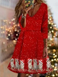 Women's Christmas Swing Dress Vintage Dress Mini Dress Wine Light Red Dark Blue Long Sleeve Deer Patchwork Winter Fall Autumn V Neck Vacation 2022 S M L XL XXL 3XL 4XL 5XL 6XL 10 Women's Christmas Swing Dress Vintage Dress Mini Dress Wine Light Red Dark Blue Long Sleeve Deer Patchwork Winter Fall Autumn V Neck Vacation 2022 S M L XL XXL 3XL 4XL 5XL 6XL -LIGHTINTHEBOX Shop rigdva1667904077545