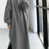 Women's Casual Dress Hoodie Dress Winter Dress Midi Dress Split Outdoor Daily Going Out Fashion Streetwear Hooded Long Sleeve 2023 Loose Fit Black Green Army Green Color S M L XL XXL Size 2 Women's Casual Dress Hoodie Dress Winter Dress Midi Dress Split Outdoor Daily Going Out Fashion Streetwear Hooded Long Sleeve 2023 Loose Fit Black Green Army Green Color S M L XL XXL Size -LIGHTINTHEBOX Shop rjzfwz1693880166005