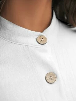 Women's Shirt Dress Casual Dress Cotton Linen Dress Midi Dress Polyester Fashion Casual Daily Outdoor Daily Vacation Shirt Collar Button Print Long Sleeve Spring Fall Winter 2023 Loose Fit White -LIGHTINTHEBOX Shop rkyprb1697189419786