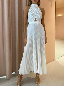 Women's Prom Dress Party Dress Wedding Guest Dress Long Dress Maxi Dress White Pink Purple Sleeveless Pure Color Pleated Summer Spring Halter Neck Fashion Birthday Evening Party Wedding Guest 2023 S 22 Women's Prom Dress Party Dress Wedding Guest Dress Long Dress Maxi Dress White Pink Purple Sleeveless Pure Color Pleated Summer Spring Halter Neck Fashion Birthday Evening Party Wedding Guest 2023 S -LIGHTINTHEBOX Shop rlysgh1683617424076