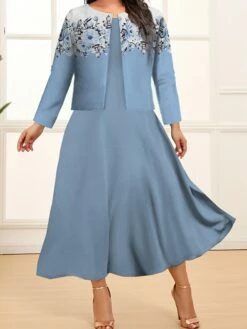 Women's Plus Size Two Piece Dress Set Casual Dress Swing Dress Outdoor Office Fashion Streetwear Print Midi Dress Crew Neck Long Sleeve Floral Plaid Regular Fit Pink Dark Pink Blue Fall Winter L XL 10 Women's Plus Size Two Piece Dress Set Casual Dress Swing Dress Outdoor Office Fashion Streetwear Print Midi Dress Crew Neck Long Sleeve Floral Plaid Regular Fit Pink Dark Pink Blue Fall Winter L XL -LIGHTINTHEBOX Shop roexqn1693213906769