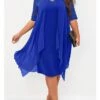 Women‘s Plus Size Curve Work Dress Floral V Neck Layered Half Sleeve Fall Spring Elegant Midi Dress Formal Work Dress 2 Women‘s Plus Size Curve Work Dress Floral V Neck Layered Half Sleeve Fall Spring Elegant Midi Dress Formal Work Dress -LIGHTINTHEBOX Shop rrrwjm1660644601513
