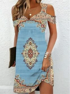 Women's Casual Dress Ethnic Dress Summer Dress Floral Tribal Cold Shoulder Print Strap Mini Dress Vintage Ethnic Outdoor Daily Short Sleeve Regular Fit Black Wine Red Summer Spring S M L XL XXL 13 Women's Casual Dress Ethnic Dress Summer Dress Floral Tribal Cold Shoulder Print Strap Mini Dress Vintage Ethnic Outdoor Daily Short Sleeve Regular Fit Black Wine Red Summer Spring S M L XL XXL -LIGHTINTHEBOX Shop rthrvv1687250447740