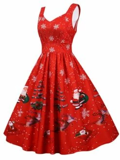 Women's Christmas Knee Length Dress Purple Black Red Navy Blue Light Blue Sleeveless Print Bow Print Fall Winter V Neck Casual Vintage2021 S M L XL XXL 29 Women's Christmas Knee Length Dress Purple Black Red Navy Blue Light Blue Sleeveless Print Bow Print Fall Winter V Neck Casual Vintage2021 S M L XL XXL -LIGHTINTHEBOX Shop rutwhr1630043265936