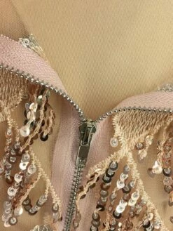 Women's Fringe Dress Sequin Dress Holiday Dress Mini Dress Silver Black Wine Sleeveless Pure Color Sequins Summer Spring Deep V Hot Party Summer Dress 2023 S M L XL -LIGHTINTHEBOX Shop rwjopw1614764843926