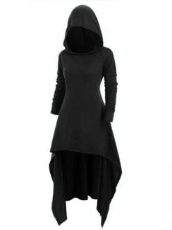 Women‘s Halloween Dress Casual Dress Hoodie Dress Midi Dress Gothic Basic Outdoor Vacation V Neck Pure Color Solid Color Regular Fit Black Red S M L XL XXL 16 Women‘s Halloween Dress Casual Dress Hoodie Dress Midi Dress Gothic Basic Outdoor Vacation V Neck Pure Color Solid Color Regular Fit Black Red S M L XL XXL -LIGHTINTHEBOX Shop saqebt1692244558555