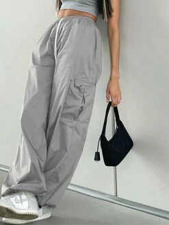 Women's Cargo Pants Pants Trousers Full Length Fashion Streetwear Street Daily Khaki Grey S M Fall Winter -LIGHTINTHEBOX Shop sfjadz1694149797342