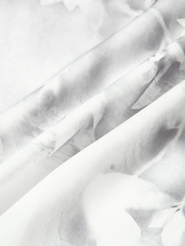 Women‘s Dress Set Two Piece Dress Midi Dress Green Blue Purple Pink White Long Sleeve Floral Ruched Print Summer Spring Fall Crew Neck Elegant Casual Classic 2023 S M L XL XXL 3XL / Summer Dress 6 Women‘s Dress Set Two Piece Dress Midi Dress Green Blue Purple Pink White Long Sleeve Floral Ruched Print Summer Spring Fall Crew Neck Elegant Casual Classic 2023 S M L XL XXL 3XL / Summer Dress - Image 4