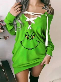 Women‘s Christmas Sweatshirt Dress Bodycon Sheath Dress Mini Dress Black Yellow Light Green Long Sleeve Graphic Print Fall Winter Autumn Off Shoulder Fashion Vacation Loose Fit 2023 S M L XL 2XL 3XL 5 Women‘s Christmas Sweatshirt Dress Bodycon Sheath Dress Mini Dress Black Yellow Light Green Long Sleeve Graphic Print Fall Winter Autumn Off Shoulder Fashion Vacation Loose Fit 2023 S M L XL 2XL 3XL -LIGHTINTHEBOX Shop sfxevy1667904079355