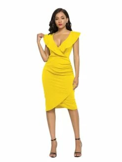 Women's Semi Formal Party Dress Midi Dress Light Blue Black White Sleeveless Pure Color Spring Summer Sexy 2023 S M L XL 2XL 3XL -LIGHTINTHEBOX Shop shntbr1609918619413