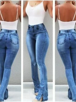 Women‘s Flare Jeans Pants Trousers Full Length Denim Split High Elasticity High Waist Fashion Casual Office Vacation Light Blue Bule S M Autumn / Fall 16 Women‘s Flare Jeans Pants Trousers Full Length Denim Split High Elasticity High Waist Fashion Casual Office Vacation Light Blue Bule S M Autumn / Fall -LIGHTINTHEBOX Shop sjtazv1662120829347