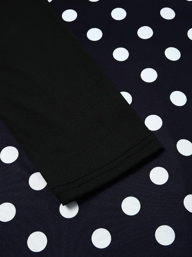 Women's Casual Dress Sheath Dress Long Dress Maxi Dress Black And White Color Bar Dots Long Sleeve Floral Print Crew Neck Summer Dress Daily Spring Dress Fall Slim S M L XL XXL XXXL 4XL 14 Women's Casual Dress Sheath Dress Long Dress Maxi Dress Black And White Color Bar Dots Long Sleeve Floral Print Crew Neck Summer Dress Daily Spring Dress Fall Slim S M L XL XXL XXXL 4XL - Image 12