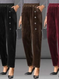 Women's Fleece Pants Pants Trousers Harem Pants Wine Black Coffee Fashion Streetwear Daily Daily Wear Vacation Pocket Full Length Breathability Plain XL 2XL 3XL 4XL 5XL 20 Women's Fleece Pants Pants Trousers Harem Pants Wine Black Coffee Fashion Streetwear Daily Daily Wear Vacation Pocket Full Length Breathability Plain XL 2XL 3XL 4XL 5XL -LIGHTINTHEBOX Shop soqxzb1691644152044