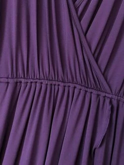 Women's Plus Size Work Dress Black Dress A Line Dress Fashion Long Dress Maxi Dress Ruched V Neck Long Sleeve Plain Loose Fit Black Wine Dark Green Fall XL XXL 3XL 4XL -LIGHTINTHEBOX Shop spbxgy1693203513612