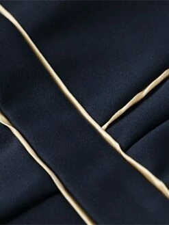 Women's Work Dress Sheath Dress Semi Formal Dress Fashion Office Daily Workfashion Mini Dress Patchwork Zipper V Neck 3/4 Length Sleeve Plain Regular Fit Navy Blue Fall Winter S M L XL XXL -LIGHTINTHEBOX Shop spyifx1695030992881