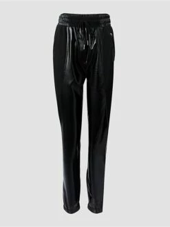 Women's Joggers Pants Trousers Full Length Faux Leather Pocket Micro-elastic Low Waist Fashion Streetwear Street Daily Black S M Fall Winter -LIGHTINTHEBOX Shop srxobu1693983758022