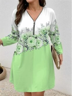 Women's Plus Size Curve Casual Dress Winter Dress Floral Gradient Mini Dress Long Sleeve Print V Neck Fashion Outdoor Yellow Pink Fall Winter L XL 2XL 3XL 4XL 12 Women's Plus Size Curve Casual Dress Winter Dress Floral Gradient Mini Dress Long Sleeve Print V Neck Fashion Outdoor Yellow Pink Fall Winter L XL 2XL 3XL 4XL -LIGHTINTHEBOX Shop swramr1697781490358