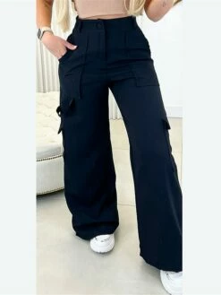 Women's Cargo Pants Wide Leg Pants Trousers Full Length Micro-elastic High Waist Fashion Streetwear Street Daily Black Green S M Summer Fall 11 Women's Cargo Pants Wide Leg Pants Trousers Full Length Micro-elastic High Waist Fashion Streetwear Street Daily Black Green S M Summer Fall -LIGHTINTHEBOX Shop taurxe1693552859378