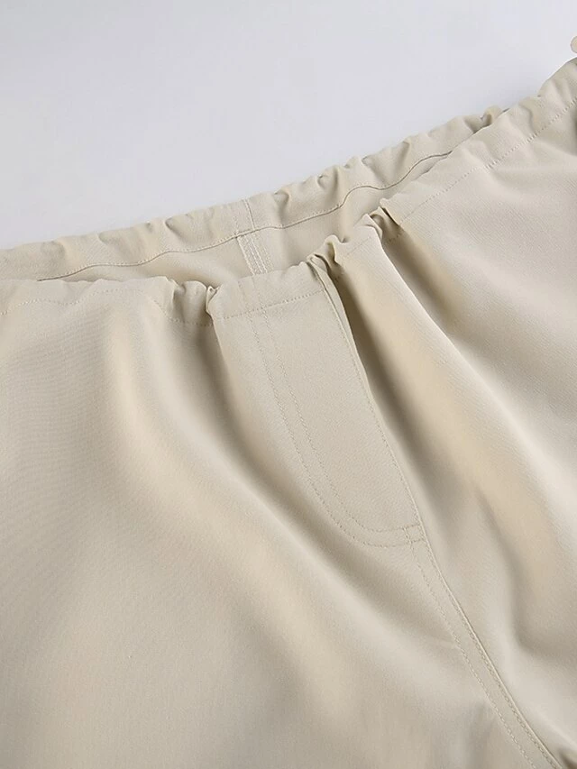 Women‘s Cargo Parachute pants Trousers Baggy Full Length Cotton Blend Side Pockets Baggy Micro-elastic Mid Waist Fashion Casual Weekend Black Brown S M Summer Spring &Fall 11 Women‘s Cargo Parachute pants Trousers Baggy Full Length Cotton Blend Side Pockets Baggy Micro-elastic Mid Waist Fashion Casual Weekend Black Brown S M Summer Spring &Fall - Image 9