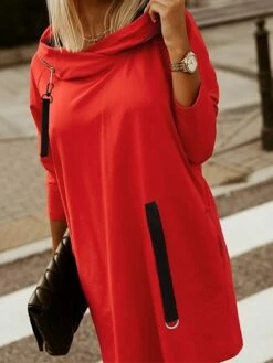 Women‘s Hoodie Dress Winter Dress Black Army Green Red Long Sleeve Pure Color Zipper Pocket Winter Fall Hooded Stylish Modern Mature Fall Dress 2022 S M L XL XXL 3XL 4XL 5XL 13 Women‘s Hoodie Dress Winter Dress Black Army Green Red Long Sleeve Pure Color Zipper Pocket Winter Fall Hooded Stylish Modern Mature Fall Dress 2022 S M L XL XXL 3XL 4XL 5XL -LIGHTINTHEBOX Shop tdlgun1664423546181