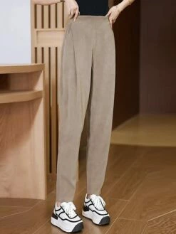 Women's Skinny Pants Trousers Full Length Fashion Streetwear Outdoor Street Black Khaki M L Fall Winter -LIGHTINTHEBOX Shop tixnpu1697766239339