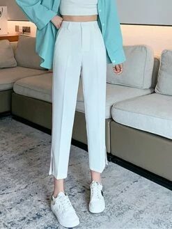 Women's Dress Pants Cropped Pants Ankle-Length Fashion Streetwear Outdoor Office / Career Black White XS S Fall Winter 19 Women's Dress Pants Cropped Pants Ankle-Length Fashion Streetwear Outdoor Office / Career Black White XS S Fall Winter -LIGHTINTHEBOX Shop tjvvyx1697444396013