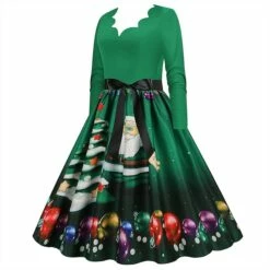 Women's Christmas Party Dress Swing DressKnee Length Dress Green Wine Dark Green Red Black Long Sleeve Santa Claus Elk Snowman Print Fall Winter V Neck Vintage Party Elegant Party 2022 S M L XL XXL 24 Women's Christmas Party Dress Swing DressKnee Length Dress Green Wine Dark Green Red Black Long Sleeve Santa Claus Elk Snowman Print Fall Winter V Neck Vintage Party Elegant Party 2022 S M L XL XXL -LIGHTINTHEBOX Shop tjzanw1665475507133