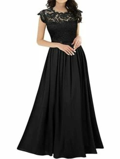 Women's Prom Dress Party Dress Lace Dress Long Dress Maxi Dress Black Wine Navy Blue Short Sleeve Pure Color Lace Summer Spring Fall Crew Neck Party Wedding Guest Vacation Fall Dress 2023 S M L XL 2XL 24 Women's Prom Dress Party Dress Lace Dress Long Dress Maxi Dress Black Wine Navy Blue Short Sleeve Pure Color Lace Summer Spring Fall Crew Neck Party Wedding Guest Vacation Fall Dress 2023 S M L XL 2XL -LIGHTINTHEBOX Shop tkbmkn1672828174306