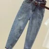 Women‘s Moms Jeans Cropped Pants Ankle-Length Fashion Streetwear Street Daily Blue Dark Gray S M Fall Winter -LIGHTINTHEBOX Shop tktrff1695025441947