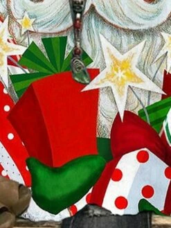 Women's Plus Size Christmas Tops Blouse Shirt Cartoon Santa Claus Print Long Sleeve Casual Holiday Daily Polyester Winter Fall Wine -LIGHTINTHEBOX Shop tkveft1667268888073