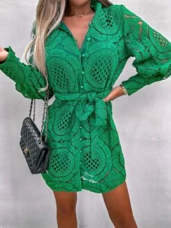 Women's Party Dress Lace Dress Cocktail Dress Mini Dress Black Green Rose Long Sleeve Pure Color Lace Fall Winter Autumn Stand Collar Fashion Vacation 2023 S M L XL 16 Women's Party Dress Lace Dress Cocktail Dress Mini Dress Black Green Rose Long Sleeve Pure Color Lace Fall Winter Autumn Stand Collar Fashion Vacation 2023 S M L XL -LIGHTINTHEBOX Shop tllody1694503334075
