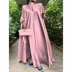 Women's Prom Dress Party Dress Satin Dress Long Dress Maxi Dress Black Yellow Pink Sleeveless Pure Color Ruched Summer Spring Fall Stand Collar Fashion Birthday Evening Party Wedding Guest 2023 M -LIGHTINTHEBOX Shop tphlks1673854318588