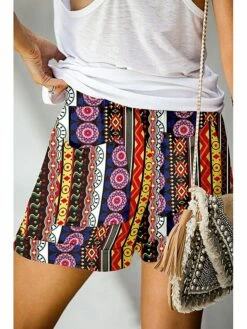 Women's Shorts Beach Shorts Black Yellow Red Casual Holiday Weekend Side Pockets Short Comfort Floral S M L XL 2XL -LIGHTINTHEBOX Shop tsfprv1682411335878
