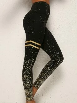 Women's Leggings Ankle-Length Active Fashion Outdoor Street Sillver Gray Silver / Black S M Fall Winter