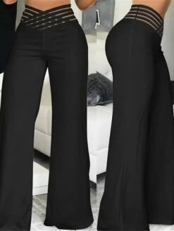 Women's Wide Leg Pants Trousers Full Length High Cut Micro-elastic High Waist Fashion Streetwear Party Daily Wear Robin's Egg Blue Black S M Fall Winter 18 Women's Wide Leg Pants Trousers Full Length High Cut Micro-elastic High Waist Fashion Streetwear Party Daily Wear Robin's Egg Blue Black S M Fall Winter -LIGHTINTHEBOX Shop tutllp1693295340406