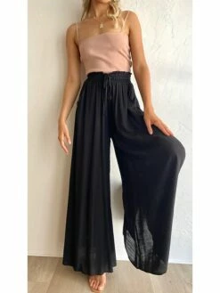 Women's Culottes Wide Leg Gauchos Pants Chinos Full Length Side Pockets Baggy Micro-elastic Mid Waist Fashion Work Casual Black White S M Summer Spring &Fall 41 Women's Culottes Wide Leg Gauchos Pants Chinos Full Length Side Pockets Baggy Micro-elastic Mid Waist Fashion Work Casual Black White S M Summer Spring &Fall -LIGHTINTHEBOX Shop tvwzjs1659338240101