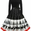 Women's Christmas Retro 1950s Vintage Dress Midi Dress Party Ruched Bow Elk Crew Neck Long Sleeve Regular Fit Fall Winter 2023 Black S M L XL 1 Women's Christmas Retro 1950s Vintage Dress Midi Dress Party Ruched Bow Elk Crew Neck Long Sleeve Regular Fit Fall Winter 2023 Black S M L XL -LIGHTINTHEBOX Shop tyvrif1695363580643