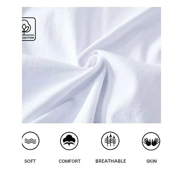 Women's T Shirt Tee 100% Cotton Custom Print Blue Green Graphic Print Short Sleeve Daily Going Out Basic Round Neck Regular Fit All Seasons 9 Women's T Shirt Tee 100% Cotton Custom Print Blue Green Graphic Print Short Sleeve Daily Going Out Basic Round Neck Regular Fit All Seasons - Image 7