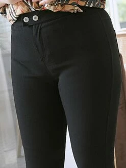 Women's Leggings Full Length Pocket High Elasticity High Waist Fashion Streetwear Street Daily Black 1# Black 2# M L Fall Winter -LIGHTINTHEBOX Shop ualayu1695713371207