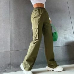 Women‘s Cargo Parachute pants Chinos Trousers Full Length Cotton Blend Pocket Baggy Micro-elastic Mid Waist Fashion Casual Weekend Black Army Green S M Summer Spring &Fall 7 Women‘s Cargo Parachute pants Chinos Trousers Full Length Cotton Blend Pocket Baggy Micro-elastic Mid Waist Fashion Casual Weekend Black Army Green S M Summer Spring &Fall -LIGHTINTHEBOX Shop uamoew1655866403147