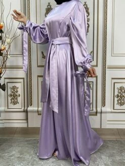 Women's Long Dress Maxi Dress Party Dress Casual Dress Satin Dress Pure Color Fashion Streetwear Outdoor Daily Holiday Lace Up Ruched Long Sleeve Stand Collar Dress Loose Fit Black Royal Blue Purple 25 Women's Long Dress Maxi Dress Party Dress Casual Dress Satin Dress Pure Color Fashion Streetwear Outdoor Daily Holiday Lace Up Ruched Long Sleeve Stand Collar Dress Loose Fit Black Royal Blue Purple -LIGHTINTHEBOX Shop uheteu1679455519421